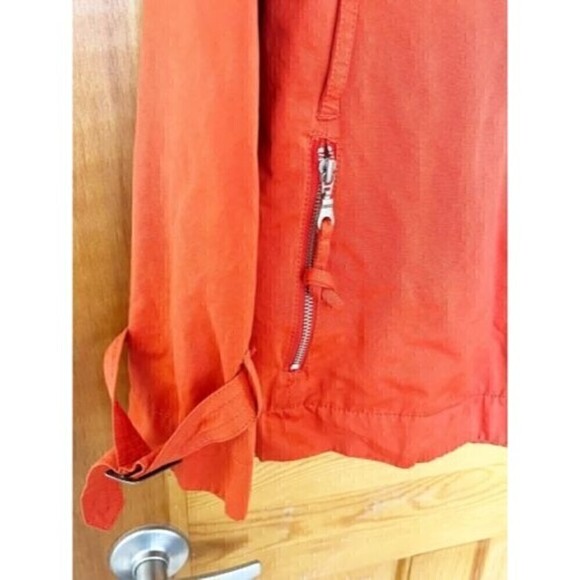 Millard Fillmore Women Sz M Orange Utility Jacket Anthropologie Spring Fall - Picture 3 of 9